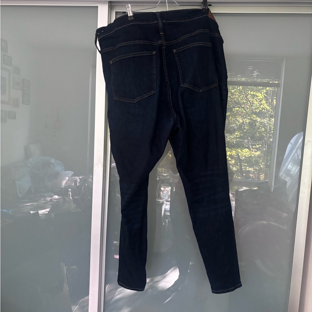 Madewell Women's Deep Indigo Skinny Jeans- 9in High Rise, Size 36 (18/20) - Picture 2 of 4